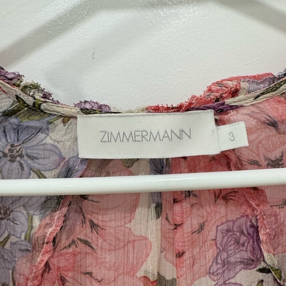 Zimmermann Poppy Frill Billow Mini Dress - Picture 8 of 8